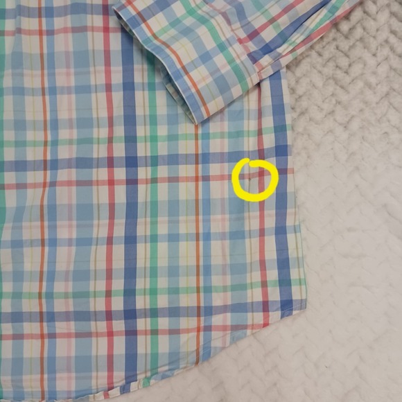 Vineyard Vines Slim Fit Tucker‎ Shirt Mens Plaid White Cotton Size Medium - Picture 15 of 16